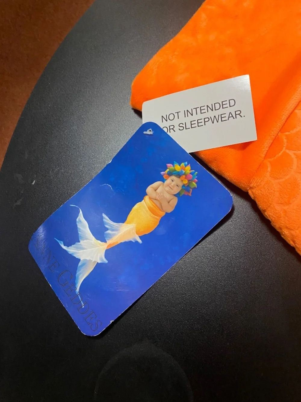 Anne Geddes Orange Mermaid Costume/Photo Shoot- Newborn